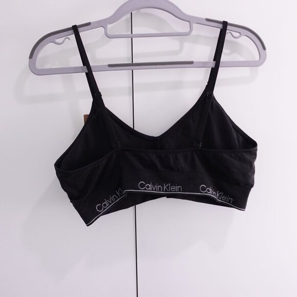 NEW Calvin Klein Modern Seamless Naturals Lightly Lined Triangle Bralette XL - Picture 2 of 5